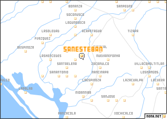 map of San Esteban