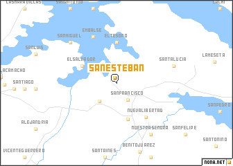 map of San Esteban