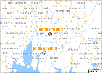 map of San Esteban