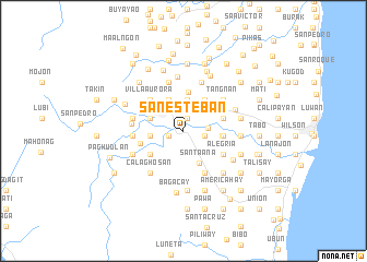 map of San Esteban