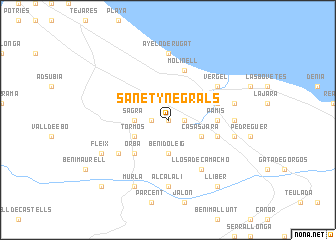 map of Sanet y Negrals