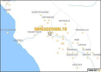 map of San Eugenio Alto