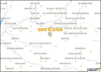 map of San Facundo