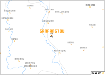 map of Sanfangtou