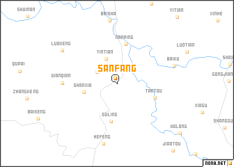 map of Sanfang