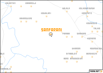 map of Sanfarani