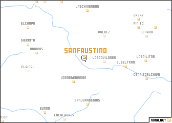 map of San Faustino