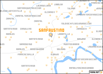 map of San Faustino