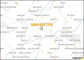 map of San Faustino