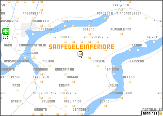 map of San Fedele Inferiore