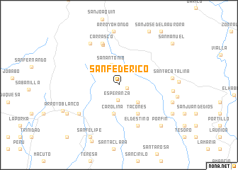 map of San Federico