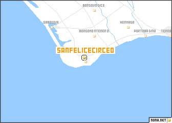 map of San Felice Circeo