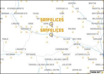 map of San Felices