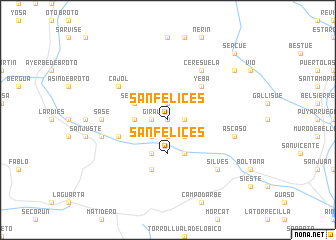 map of San Felices