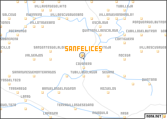 map of San Felices