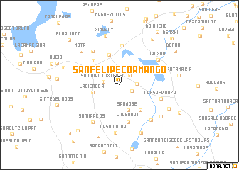 map of San Felipe Coamango