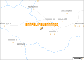 map of San Felipe de Arango