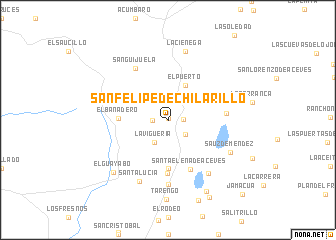 map of San Felipe de Chilarillo