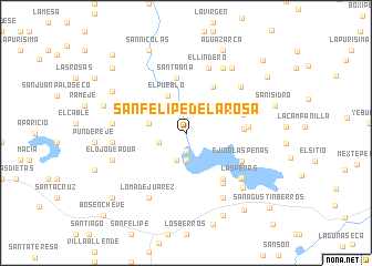 map of San Felipe de la Rosa