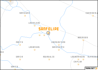 map of San Felipe