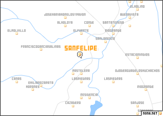 map of San Felipe