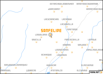 map of San Felipe