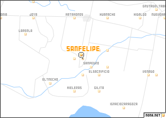 map of San Felipe