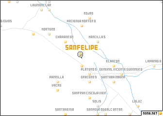 map of San Felipe