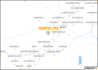 map of San Felipe