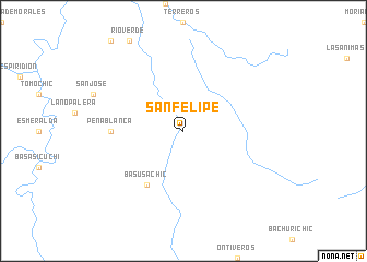 map of San Felipe