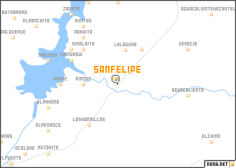 map of San Felipe