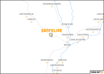 map of San Felipe