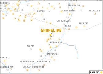 map of San Felipe