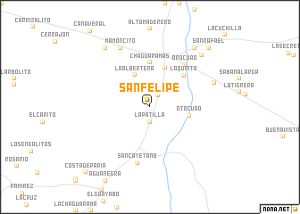 map of San Felipe