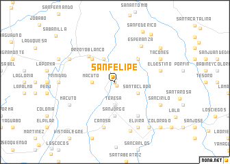 map of San Felipe