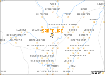 map of San Felipe