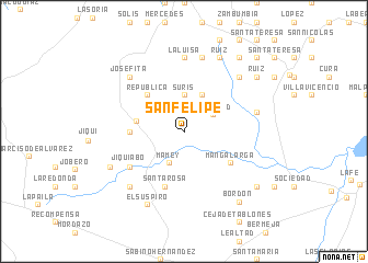 map of San Felipe