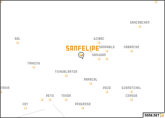 map of San Felipe