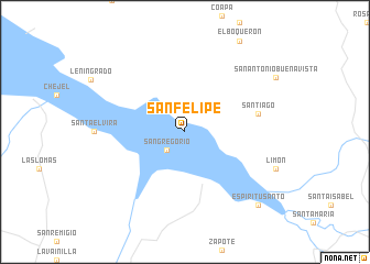 map of San Felipe