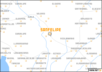 map of San Felipe