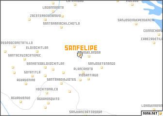 map of San Felipe