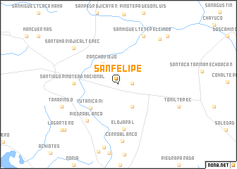 map of San Felipe