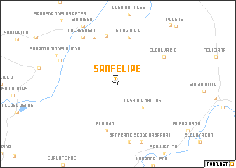 map of San Felipe