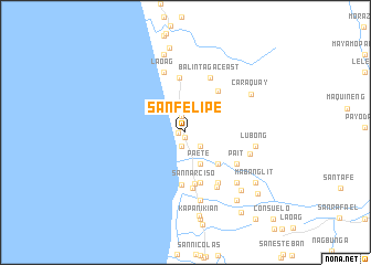 map of San Felipe