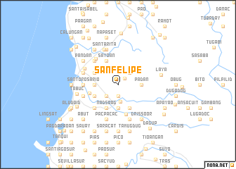 map of San Felipe