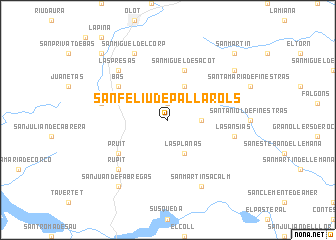 map of San Felíu de Pallarols