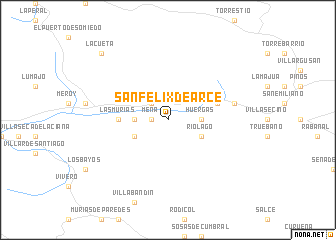 map of San Félix de Arce