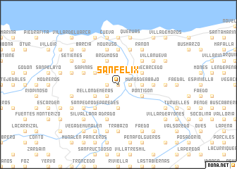 map of San Félix