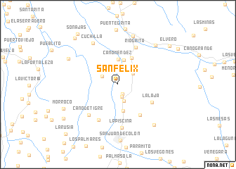 map of San Félix