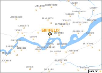 map of San Félix